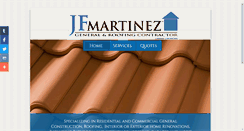 Desktop Screenshot of jfmartinezconstruction.com