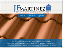 Tablet Screenshot of jfmartinezconstruction.com